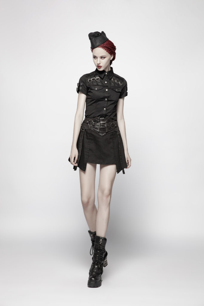 WQ392 - Punk Girdle Half Skirt - M - Image 5