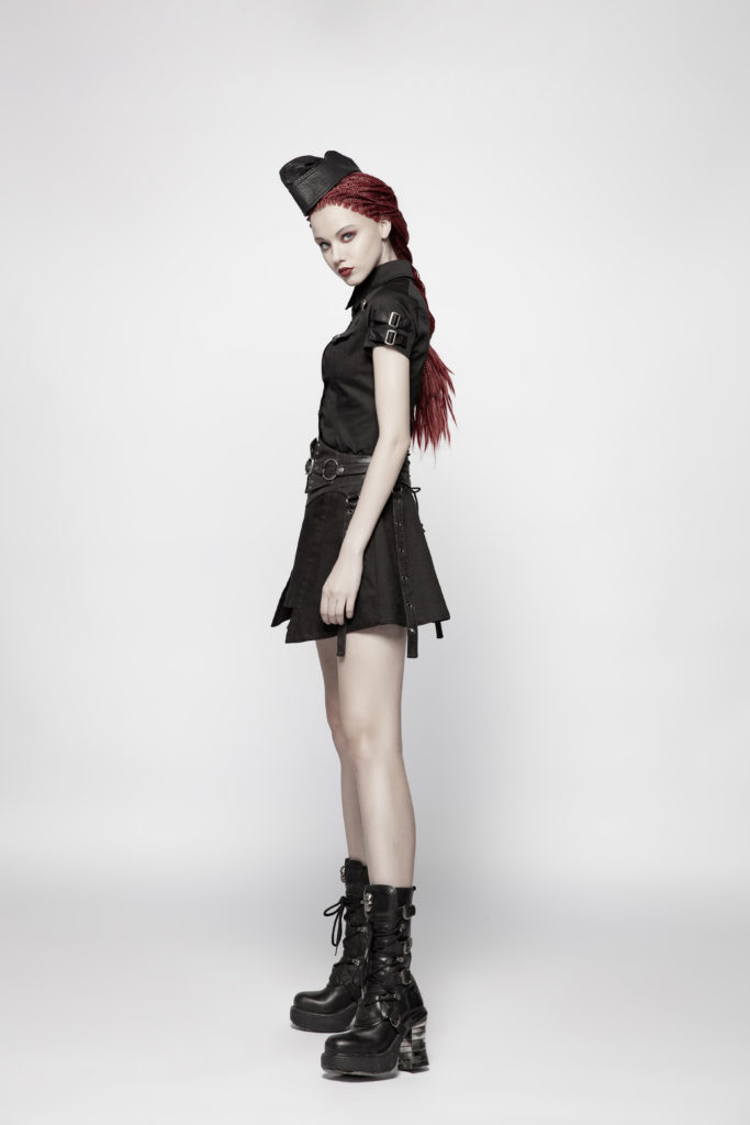 WQ392 - Punk Girdle Half Skirt - M - Image 6