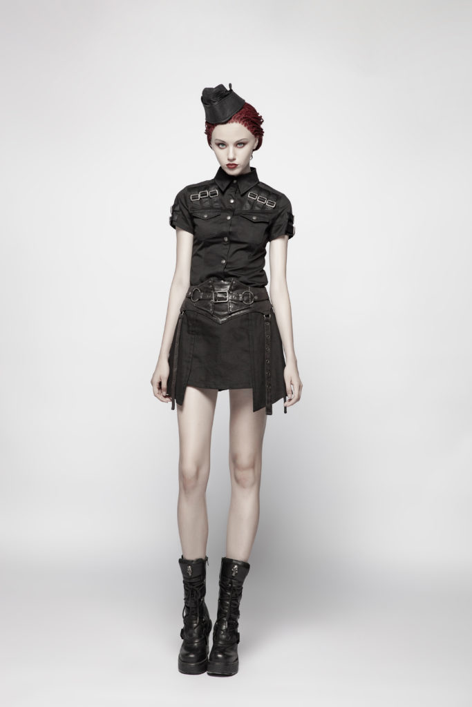 WQ392 - Punk Girdle Half Skirt - M - Image 2