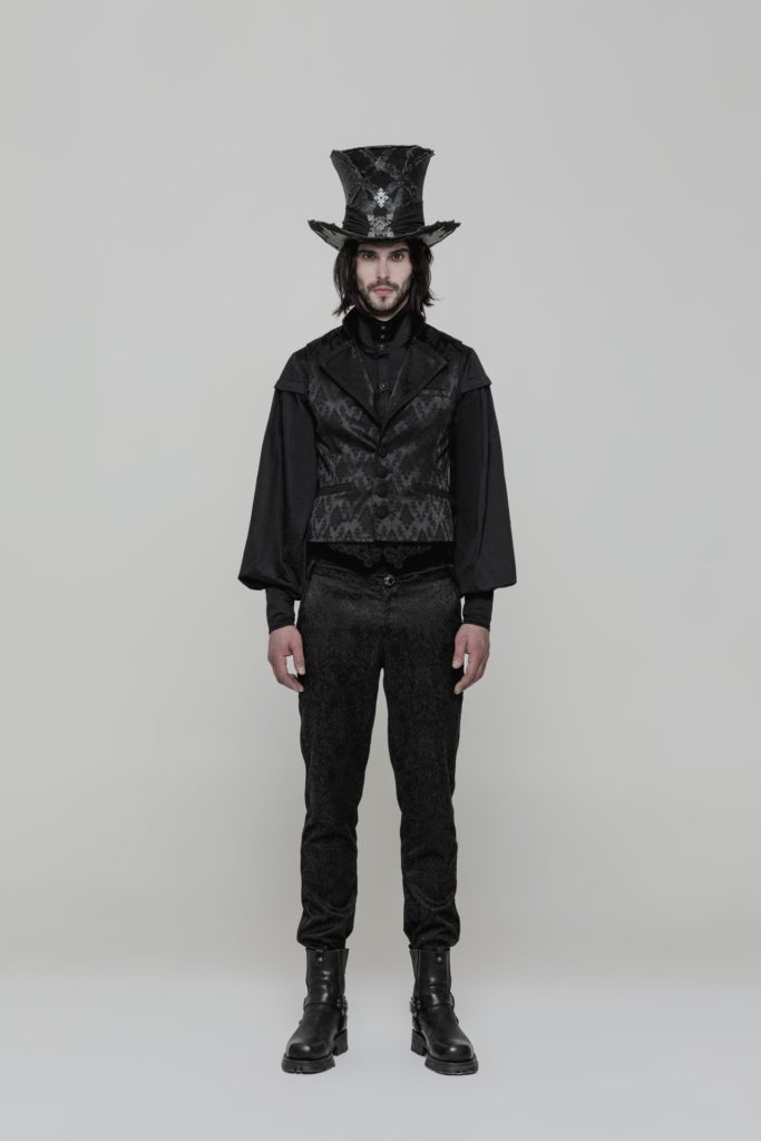 WY851 - Gothic Jacquard Vest - Image 6