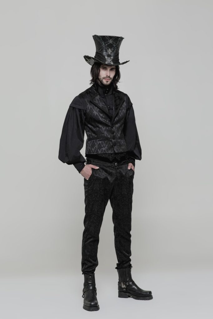 WY851 - Gothic Jacquard Vest - Image 7