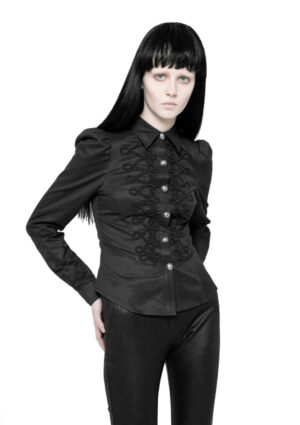WY883 - Gothic Military Long Sleeve Shirt