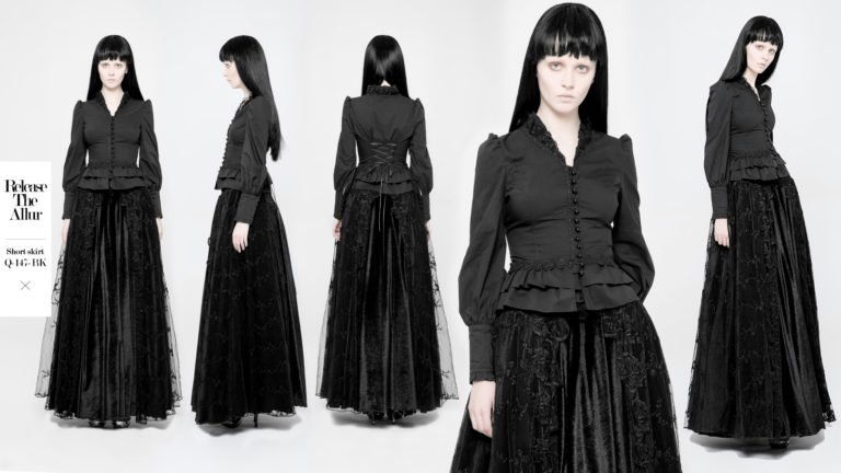 WY889 - Gothic Long Sleeve Shirt - Image 2