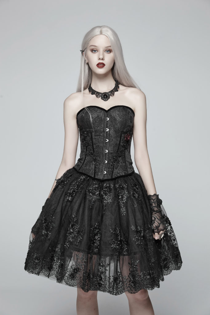 goth dress with corset