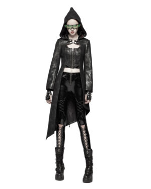 WY977 - Punk Asymmetric Hem Jacket