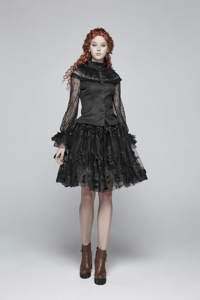 WY998 - Steampunk Lace Shirt - Image 10