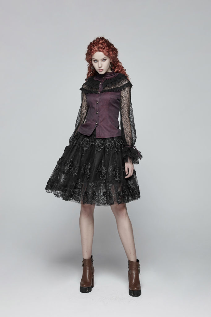 WY998 - Steampunk Lace Shirt - Image 5