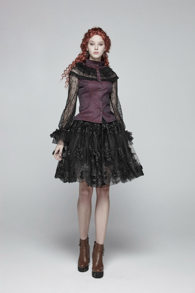 WY998 - Steampunk Lace Shirt - Image 4