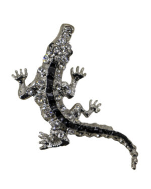XH0084 - Brooch - Alligator - Silver