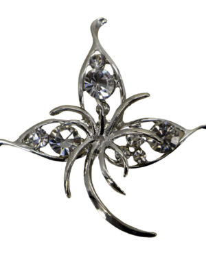XH0431 - Brooch - Dragonfly - Silver/AB