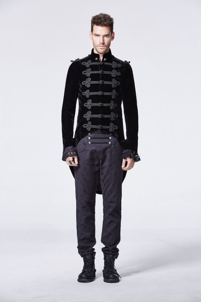 Y593 - Victoria Gothic Coat with Swallow Tail-2XL - Image 5