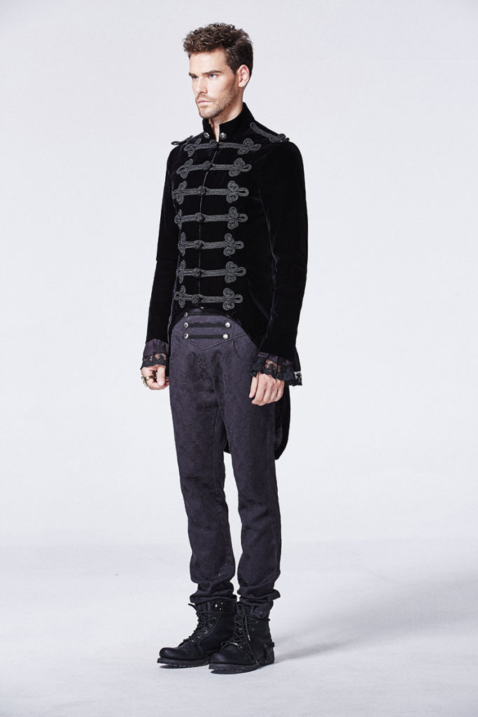 Y593 - Victoria Gothic Coat with Swallow Tail-2XL - Image 4
