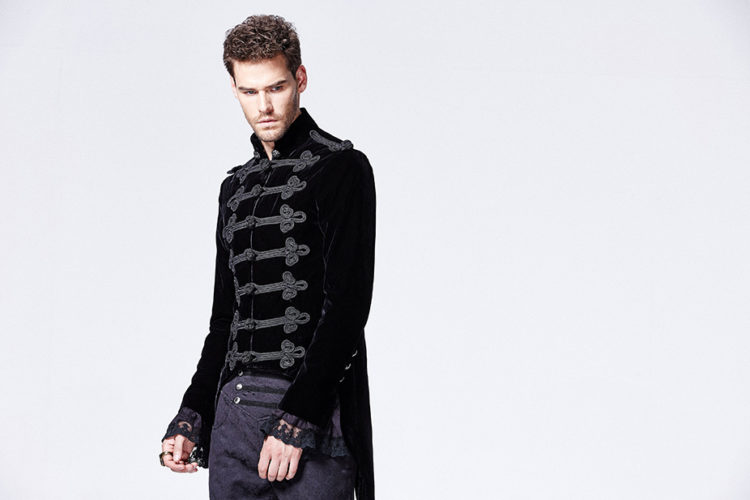 Y593 - Victoria Gothic Coat with Swallow Tail-2XL - Image 6