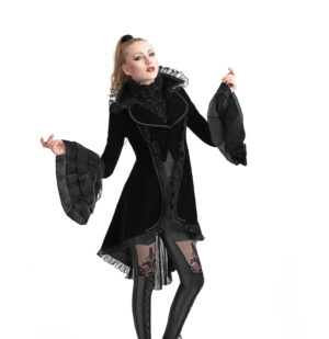 Y622 - Gothic Forked Tail Women Coat..