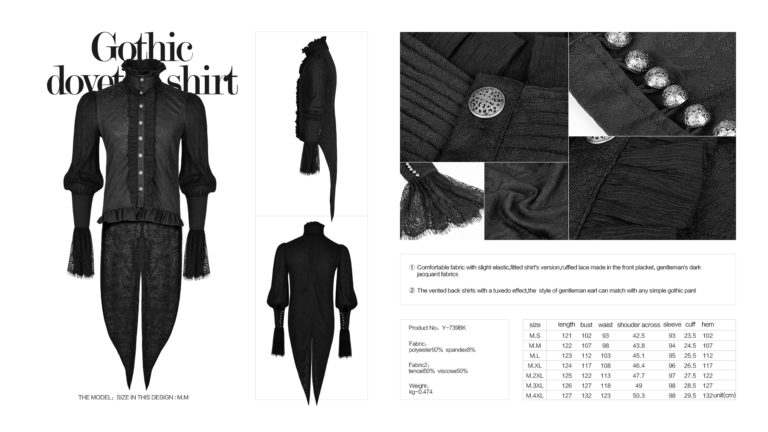 Y739 - Gothic Shirt - Image 8