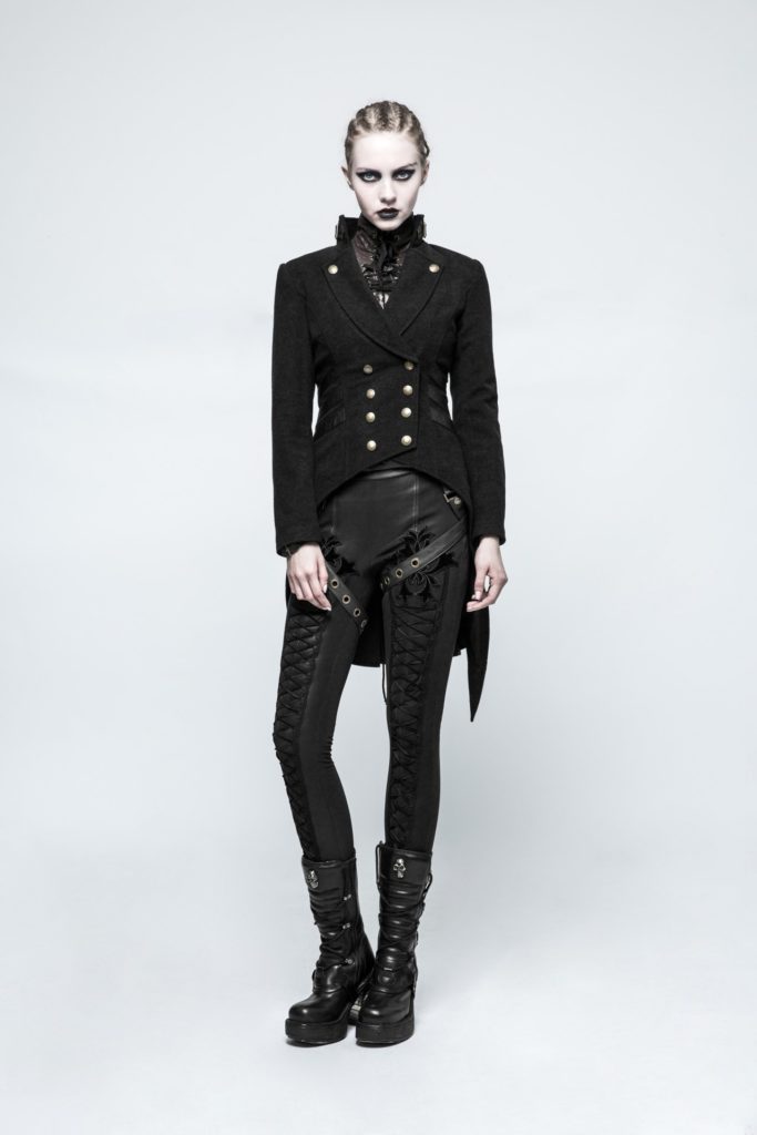 Y771 - Steampunk Swallow Tail Wound Jacket-L - Image 6