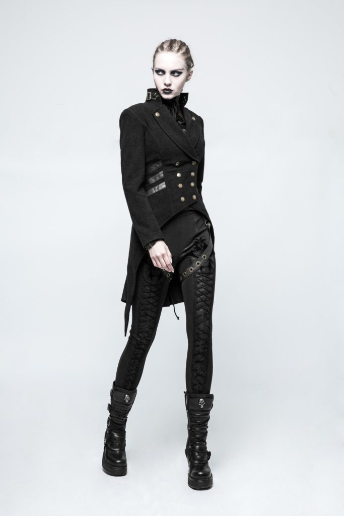 Y771 - Steampunk Swallow Tail Wound Jacket-L - Image 4