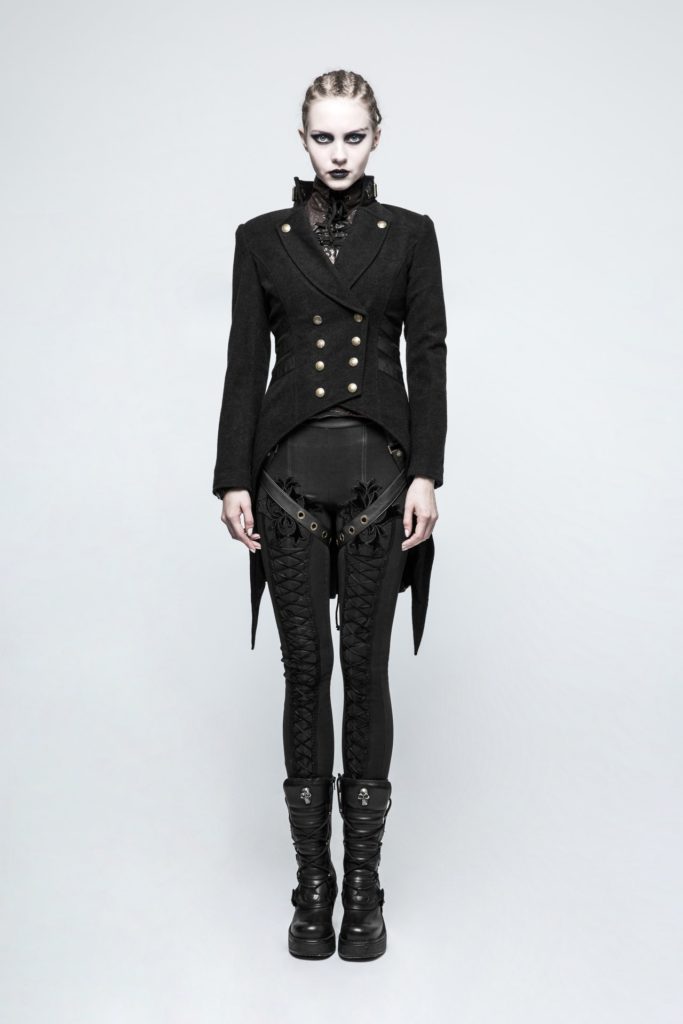 Y771 - Steampunk Swallow Tail Wound Jacket-L - Image 5
