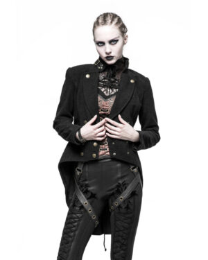 Y771 - Steampunk Swallow Tail Wound Jacket-L