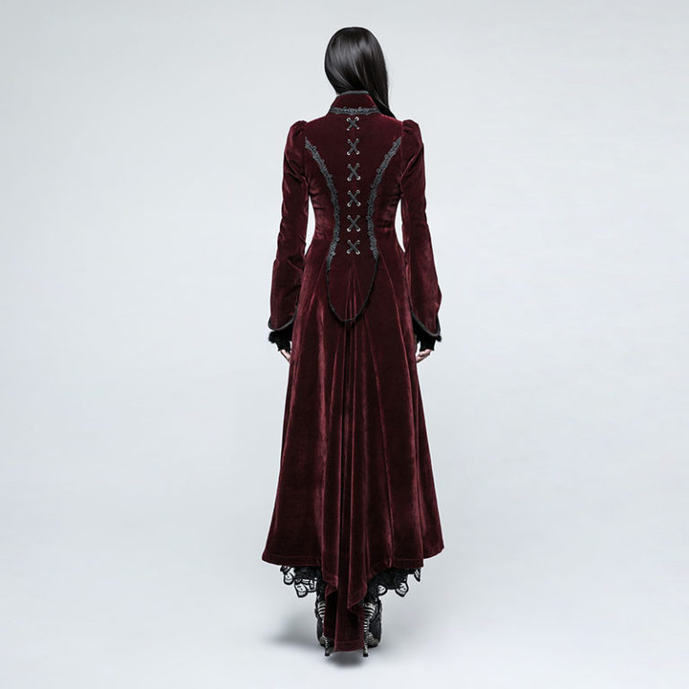 Y776 - Gothic Palace Swallow Tail Long Dress - Image 4