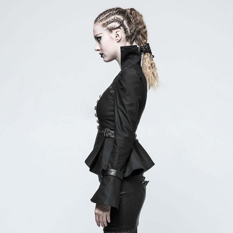 Y778 - Steampunk Trumpet Sleeve Short Jacket - Image 4