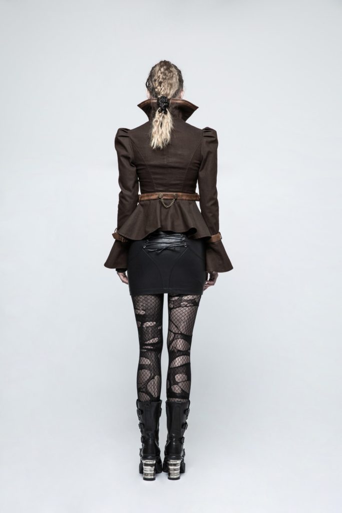 Y778 - Steampunk Trumpet Sleeve Short Jacket - Image 9