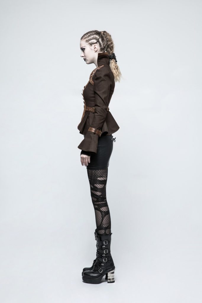 Y778 - Steampunk Trumpet Sleeve Short Jacket - Image 8