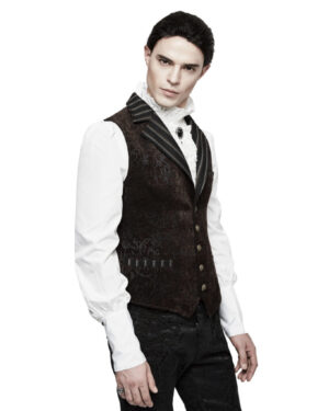 Y807 - Steampunk Vintage Jacquard Vest