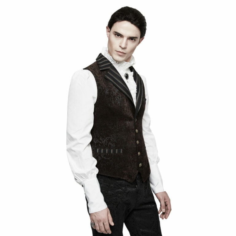 Y807 - Steampunk Vintage Jacquard Vest