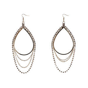 YE1692 - er Rhinestone with Layered Chains