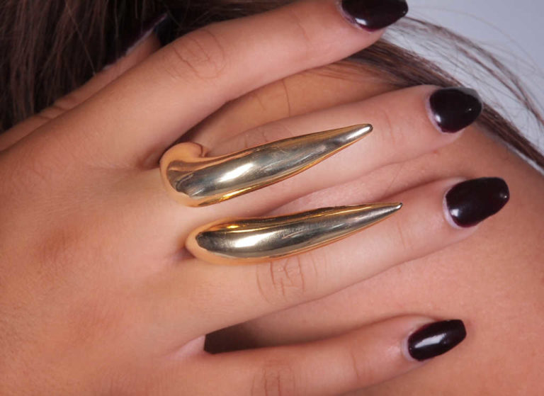 YR1172 - Ring with Horn Shape - Image 3