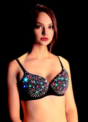 3072 - LED Bra Top multi colored