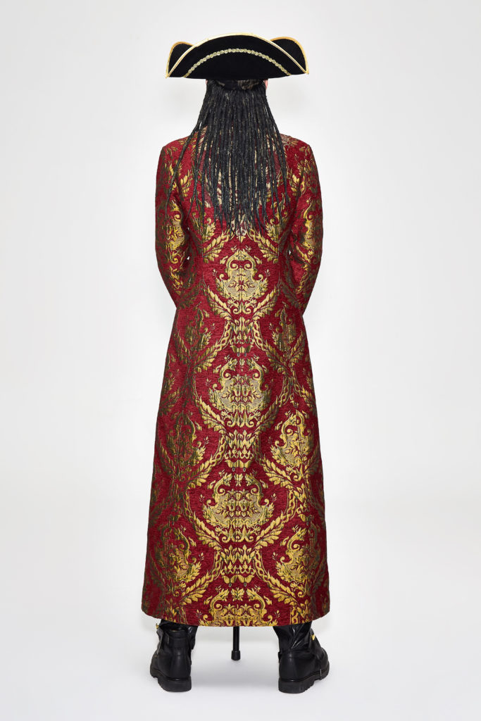 CT96 - Pirate Embroidered Long Brocade Coat - Image 8