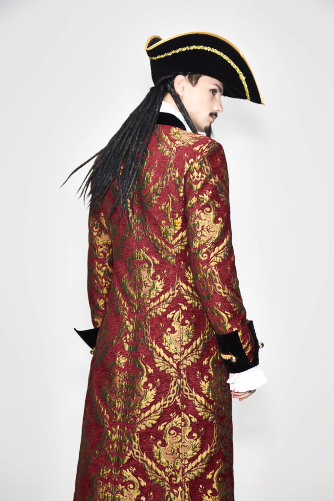 CT96 - Pirate Embroidered Long Brocade Coat - Image 6