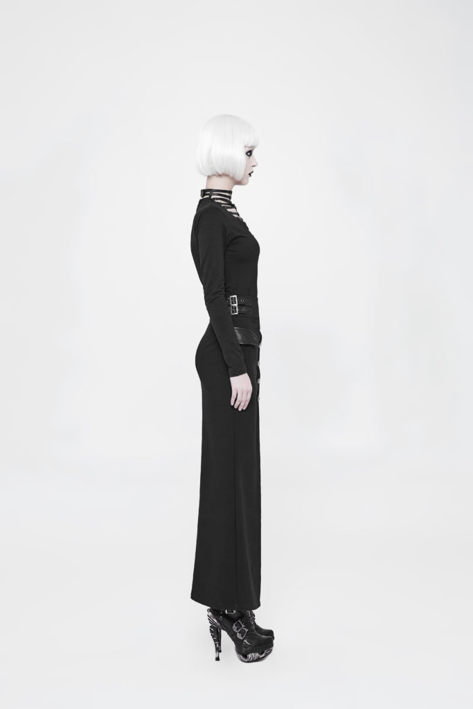 WQ357 - Military Uniform long half skirt - Image 5