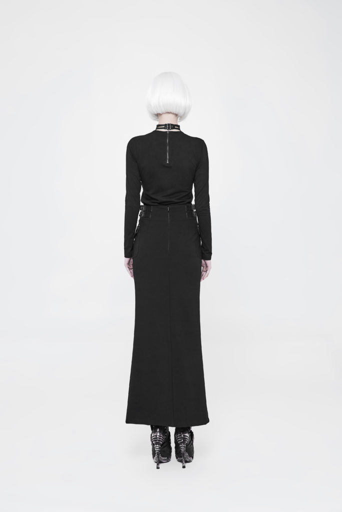 WQ357 - Military Uniform long half skirt - Image 6