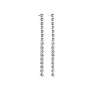 25147 - S Rhinestone cr 6 mm 1 Line Ear