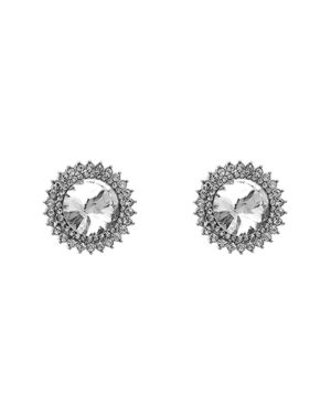 25483 - round shape stud ear gold