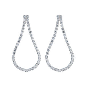 25903 - s 6 mm large loop post ear - silver