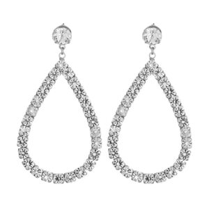 25959 - s rhinestone teardrop ear