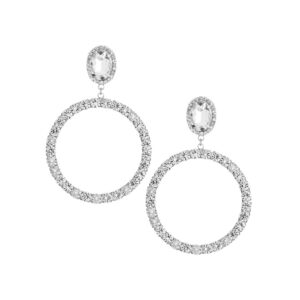 25962 - s 60mm rhinestone circle ear