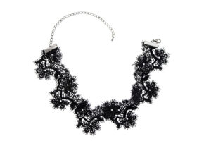 LN3056 - Necklace lace choker - black
