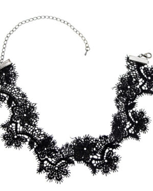 LN3056 - Necklace lace choker - black