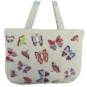 2282-BAG - Beaded Shoulder Bag - - Butterfly