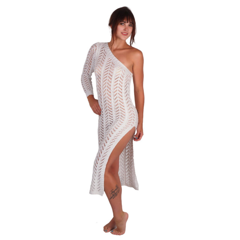 8364 - Crochet Single Sleeve/ High Slit - Image 4