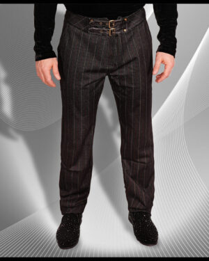 WK383 - Gentleman Style Vertical Trousers