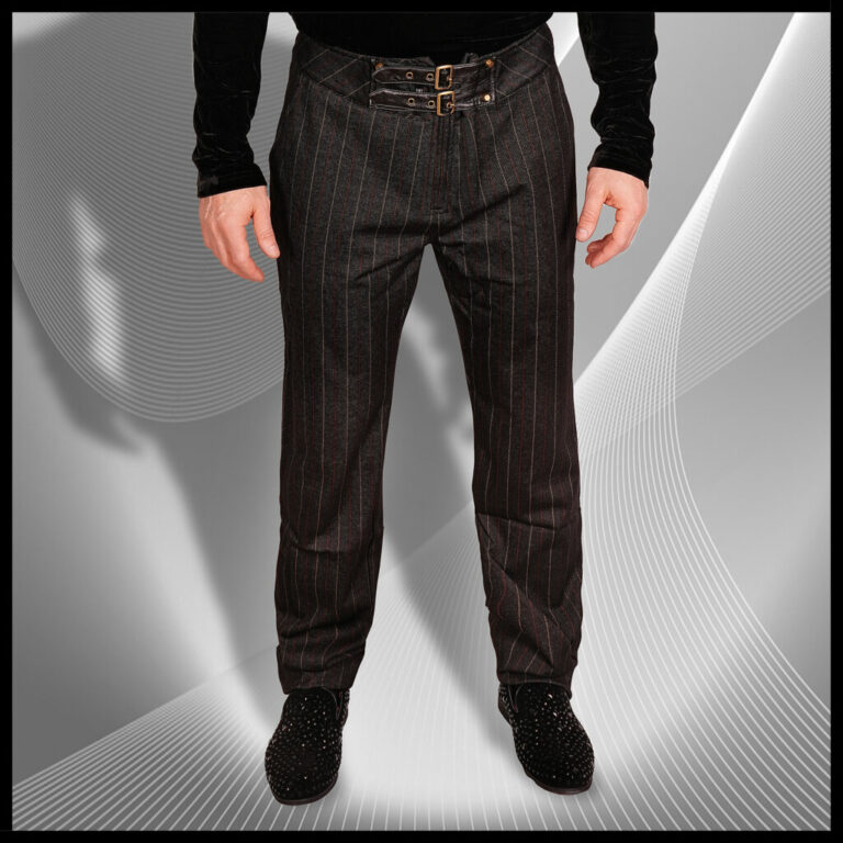 WK383 - Gentleman Style Vertical Trousers