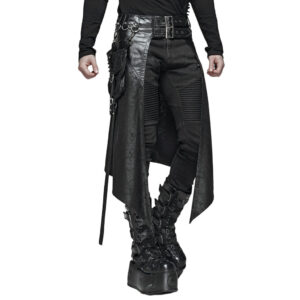 WQ436 - Punk Mens Half Skirt Kilt