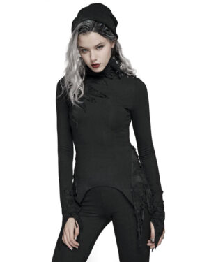 WT574 - Dark Long-sleeved T-shirt-XS/S