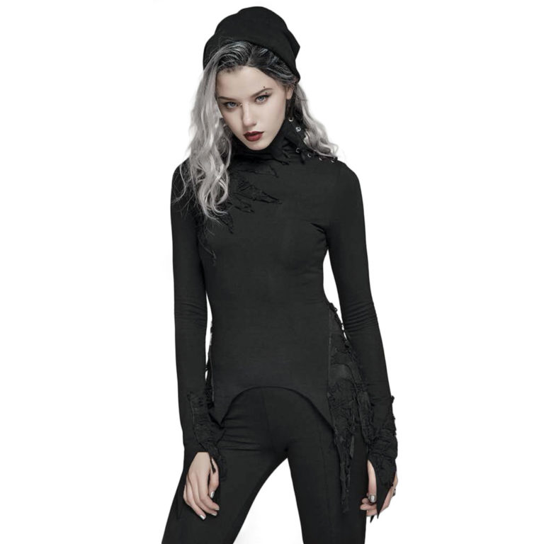 WT574 - Dark Long-sleeved T-shirt-XS/S